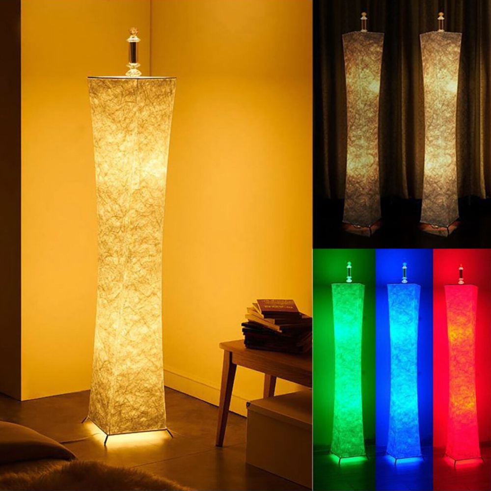 12V LED Floor Lamp Remote Control RGB Color Changing 58" Height Bulbs for Livingroomish - US Plug - Image 2