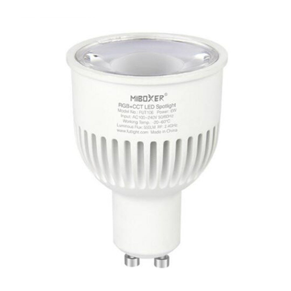 MIBOXER FUT106 6W GU10 RGB+CCT Smart LED Bulb Dimmable Wireless Spotlight Lamp AC100-240V - Image 2