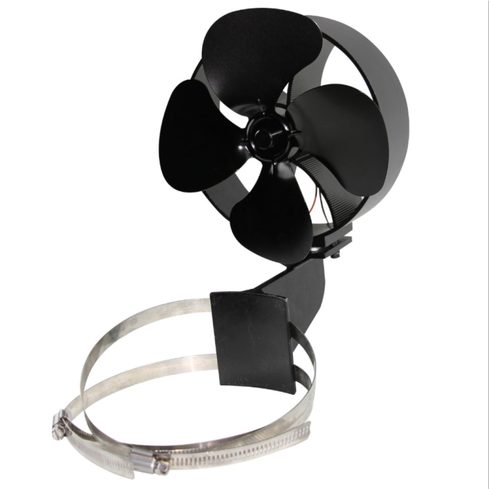 IPRee® 4 Blades Fireplace Fan Thermal Heat Power Stove Fan Wood Burner Fan Heat Power Fan