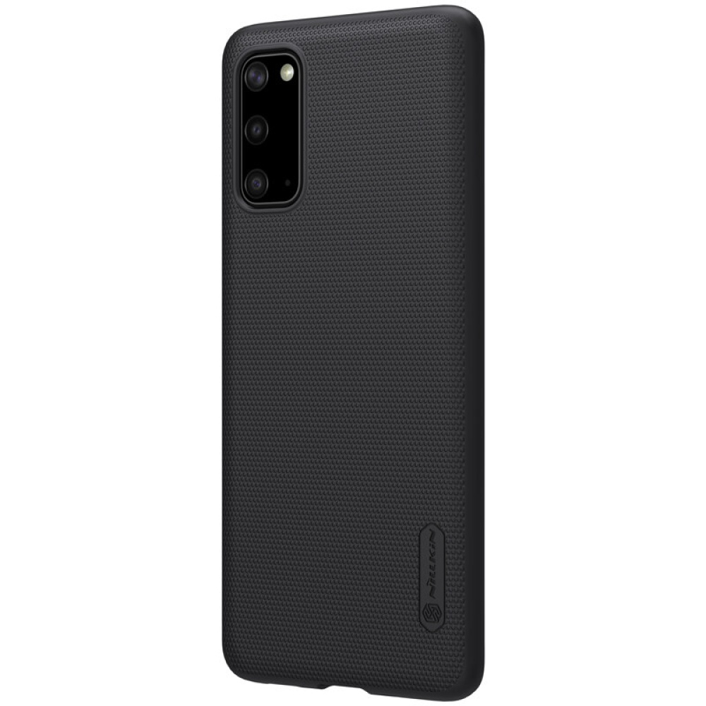 Nillkin Frosted Anti-Fingerprint Shockproof PC Hard Protective Case for Samsung Galaxy S20 2020 - Black - Image 2