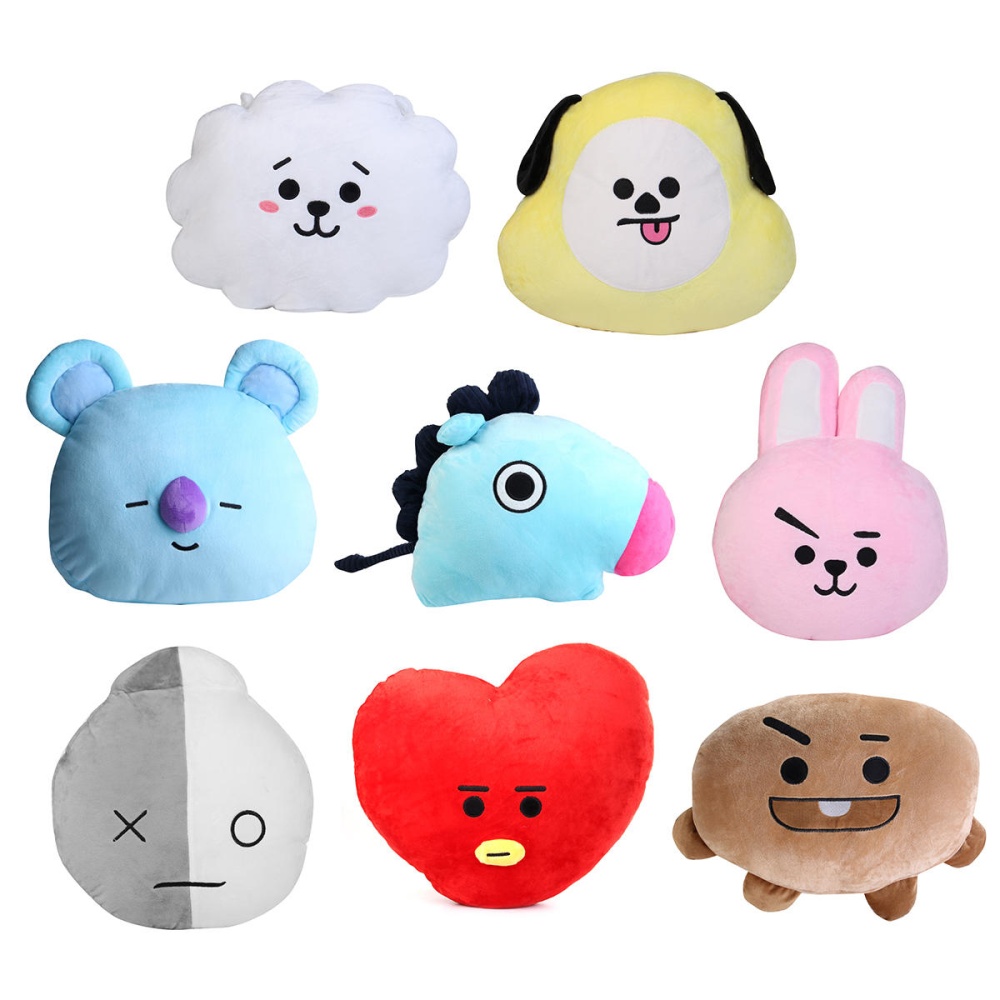 45x55cm Plush Pillow Doll Cushion Toy For KPOP BTS BT21 TATA SHOOKY SUGA COOKY - 2 - Image 2