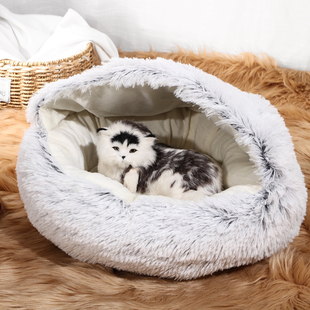 50/65CM Multi-color PP Cotton Round Soft Pet Warm Mat Dirt-resistant Sleeping Bed Mat - Sakura Pink Glossy 50cm - Image 2