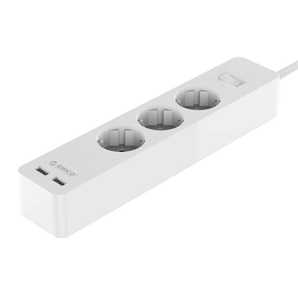 ORICO 3 AC Outlet Power Strip With 2 USB Charging Port Fast Charging For iPhone 13 Pro Max 13 Mini For DOOGEE S88 Pro For OnePlus 9Pro For Xiaomi MI1 - Image 2