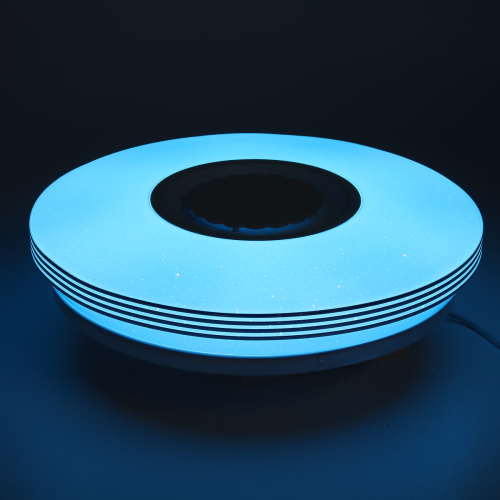 34cm LED Ceiling Light RGB bluetooth Music Speaker Dimmer APP Remote Control Lamps - Image 2