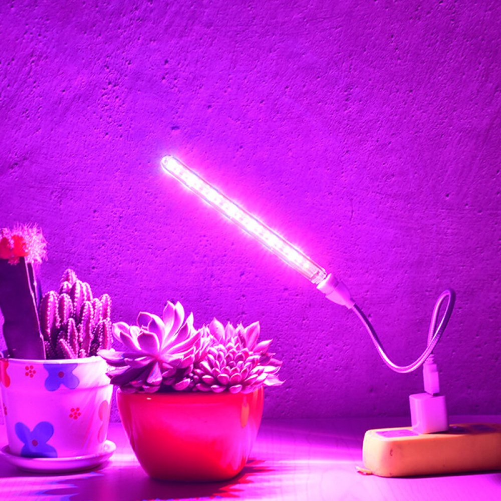 10W 21 LED Grow Light Indoor USB Plant Growing Lamp Full Spectrum For Hydroponic - Image 2