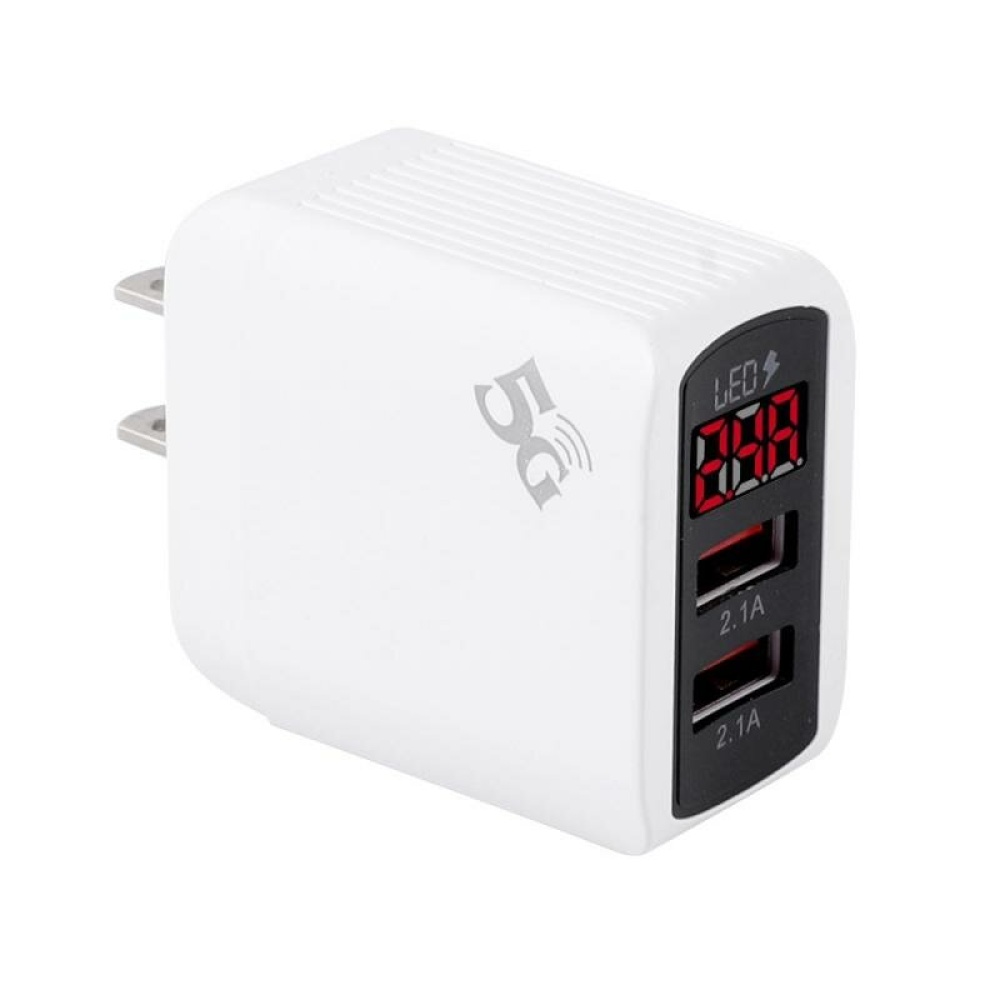 Digital Display 2USB Charger Multi-port Intelligent Travel Fast Charging EU/UK/US Plug Charger for Samsung Galaxy S21 Note S20 ultra Huawei Mate40 P - Image 2