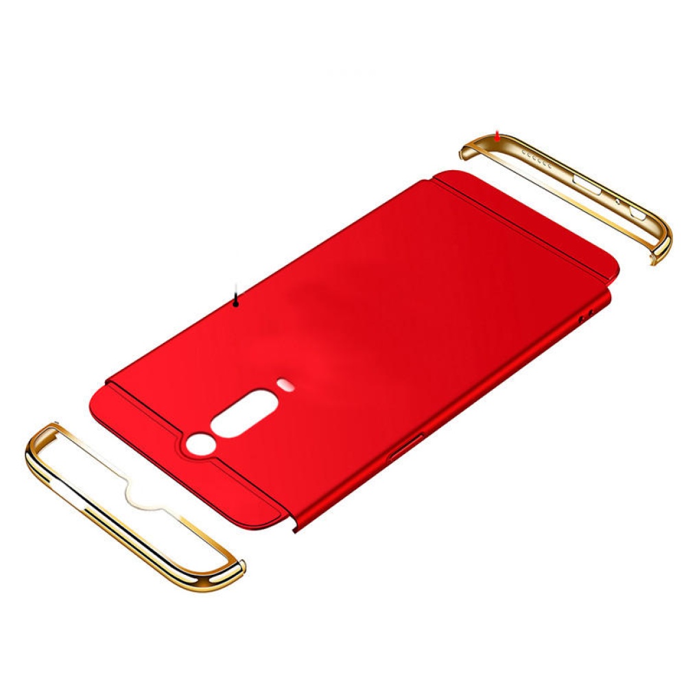 Ultra-thin 3 in 1 Plating Frame Splicing PC Hard Protective Case For Xiaomi Mi9T / Mi 9T / Xiaomi Redmi K20 / Redmi K20 PRO Non-original - Gold - Image 2