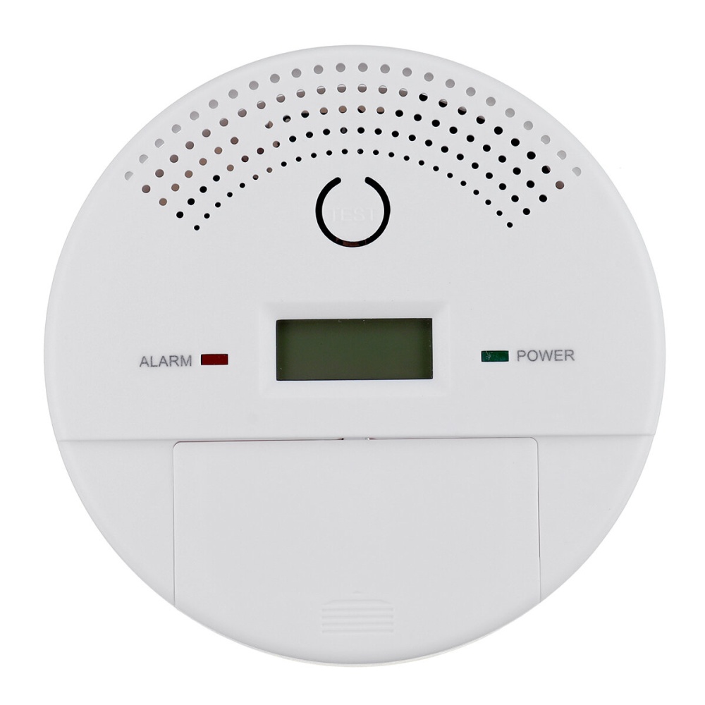 2 IN 1 Carbon Monoxide Smoke Alarm Sensor Toxic Gas Leak Detection Alarm - Image 2