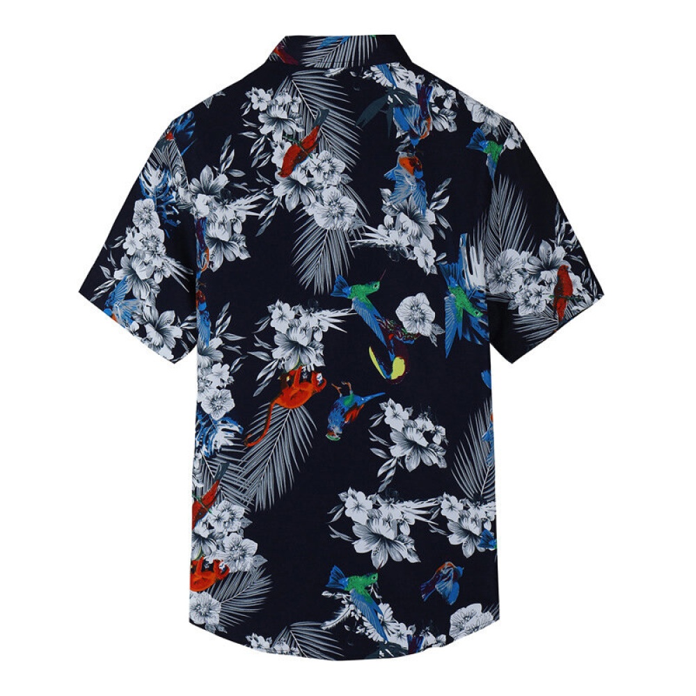 Hawaii Floral Big Plus Size Leisure Holiday Beach Shirts for - M #01 - Image 2