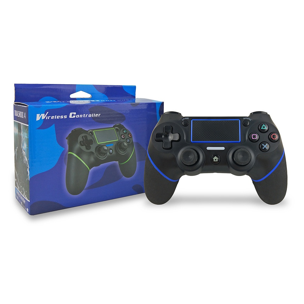 USB Wireless Bluetooth Controller Gamepad for PS4 dark green - Image 4