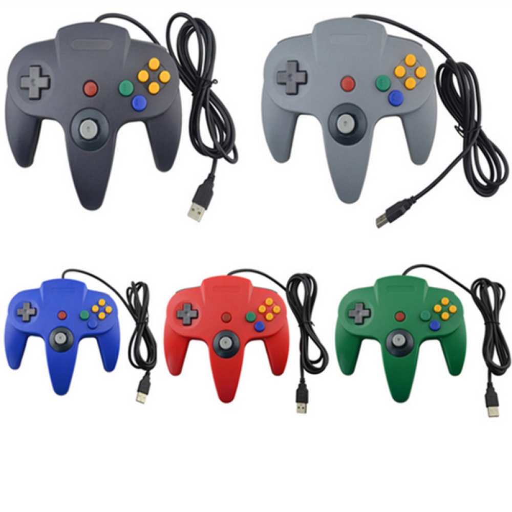 N64 USB ABS Gamepad Controller Joystick PC Computer Game Handle green - Image 4