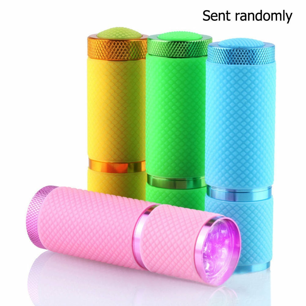 Mini Flashlight Aluminum Alloy 9led Uv Lamp Fluorescent With Tail Rope Pink - Image 3