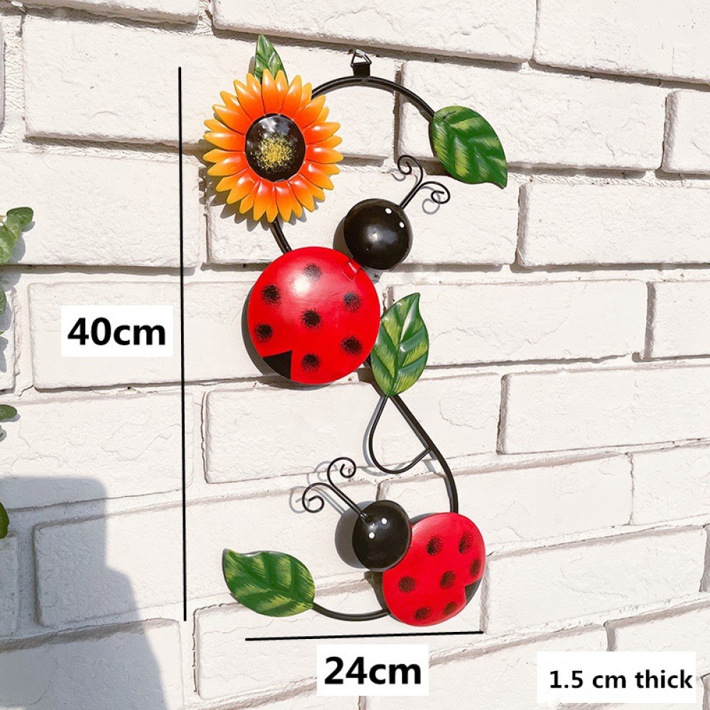 Beetle Bee Ornament Outdoor Courtyard Garden Wall Hanging Decoration S beetle pendant (weight 150g)