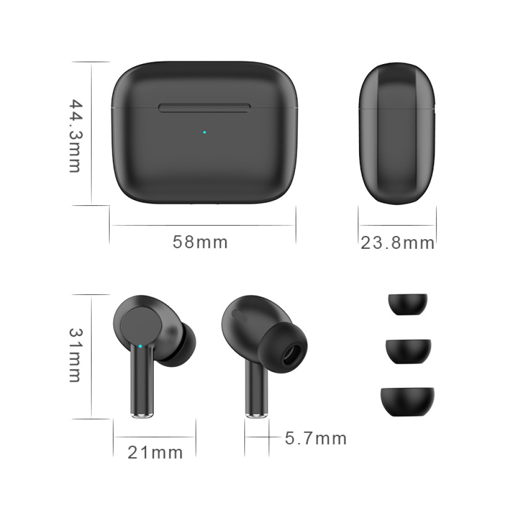 Tws Wireless Headphones Bluetooth Earphone Air Earbuds Sport Handsfree Headset black - Image 3