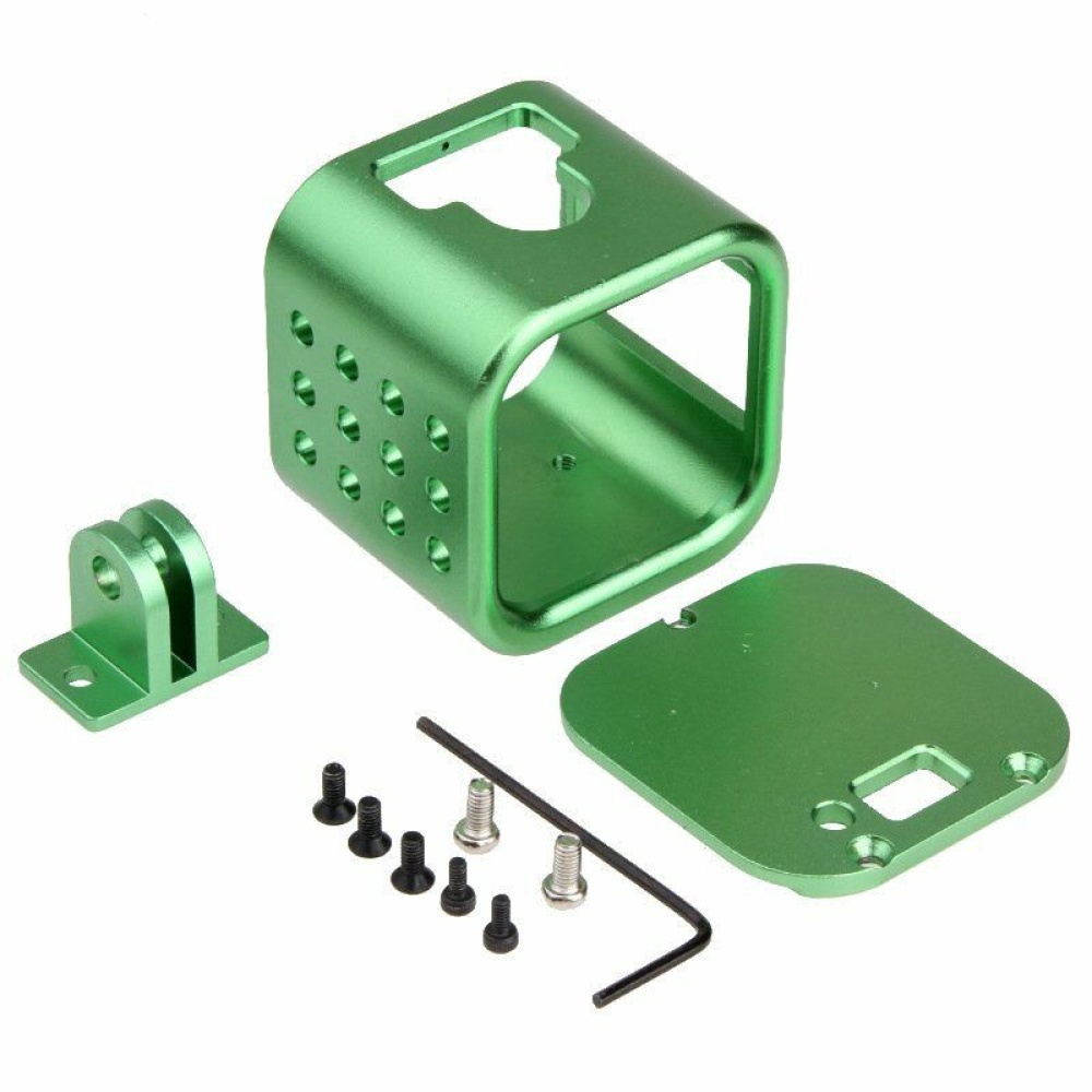 CNC Aluminium Protective Housing Case Cover Frame for GoPro Hero 4 5 Session green - Image 2