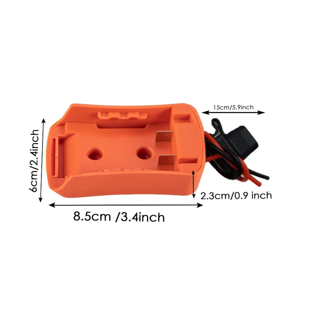 Power Wheel Adapter Compatible for Black Decker Stanley Porter Cable Lithium Battery 18v 20v - Image 3