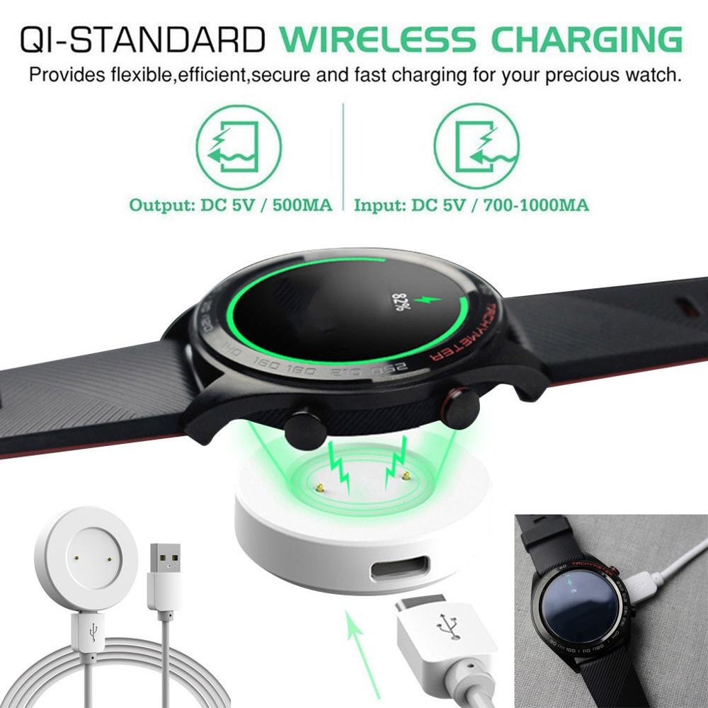 Smart Charger for Huawei Watch GT/Magic USB Port Wireless Charging Dock Stand QI-standard white - Image 3