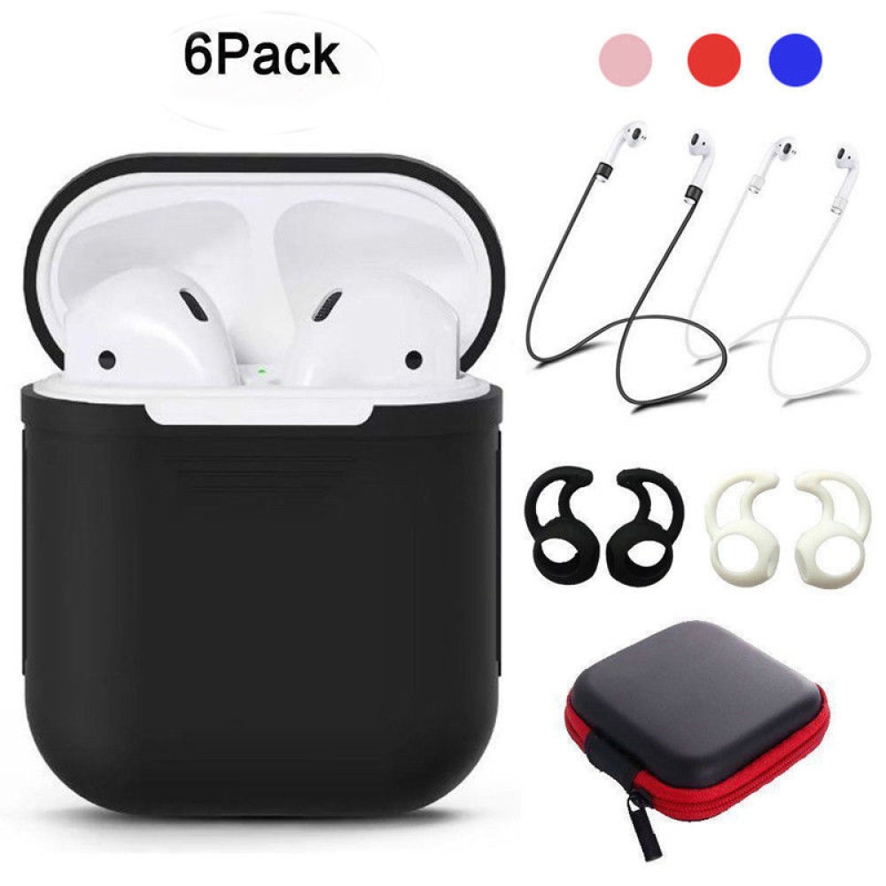 For Airpods Wireless Bluetooth Headsets Protection Set black - Image 3