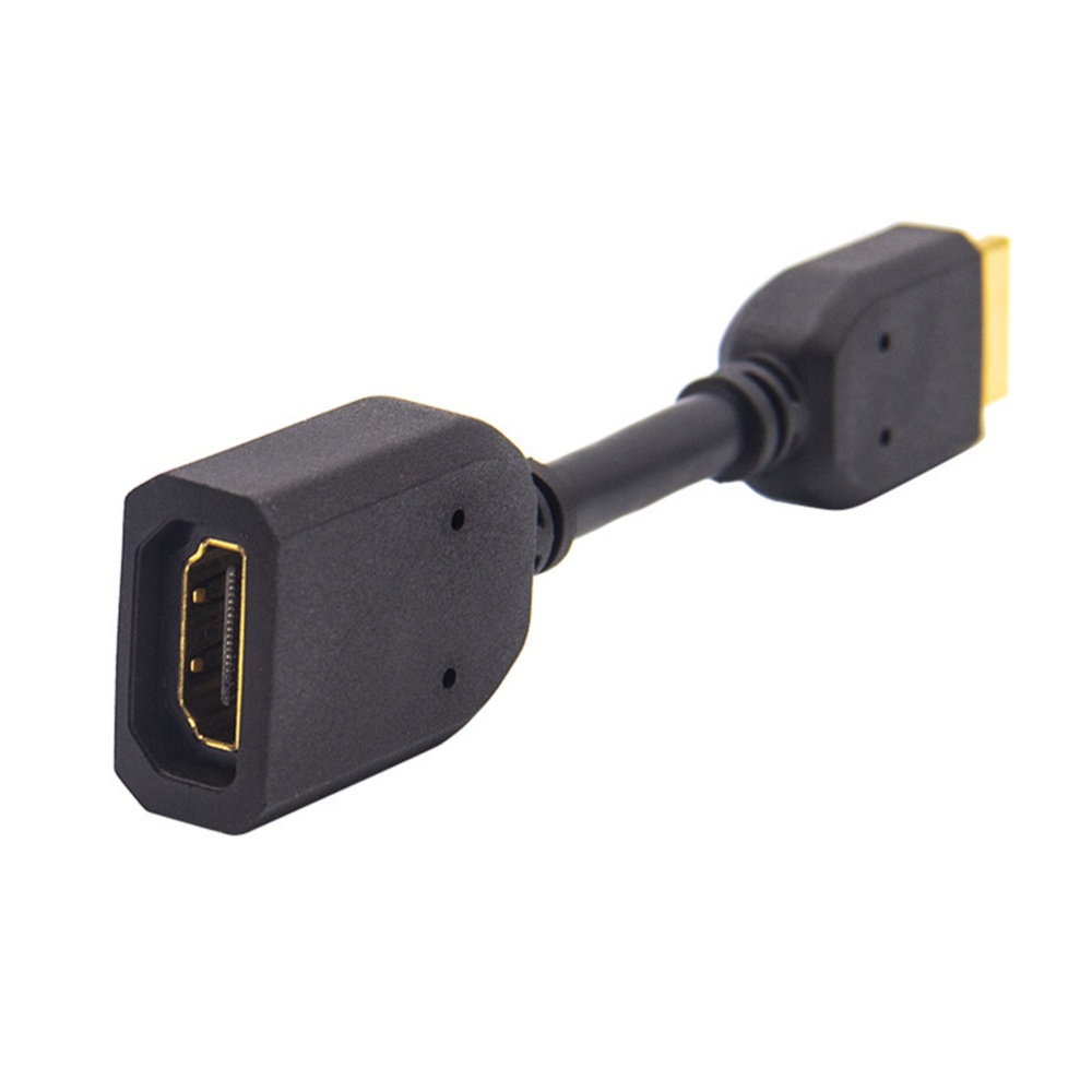for HDMI Extension Cable Male to Female Converter Gold-plated Digital 10cm black