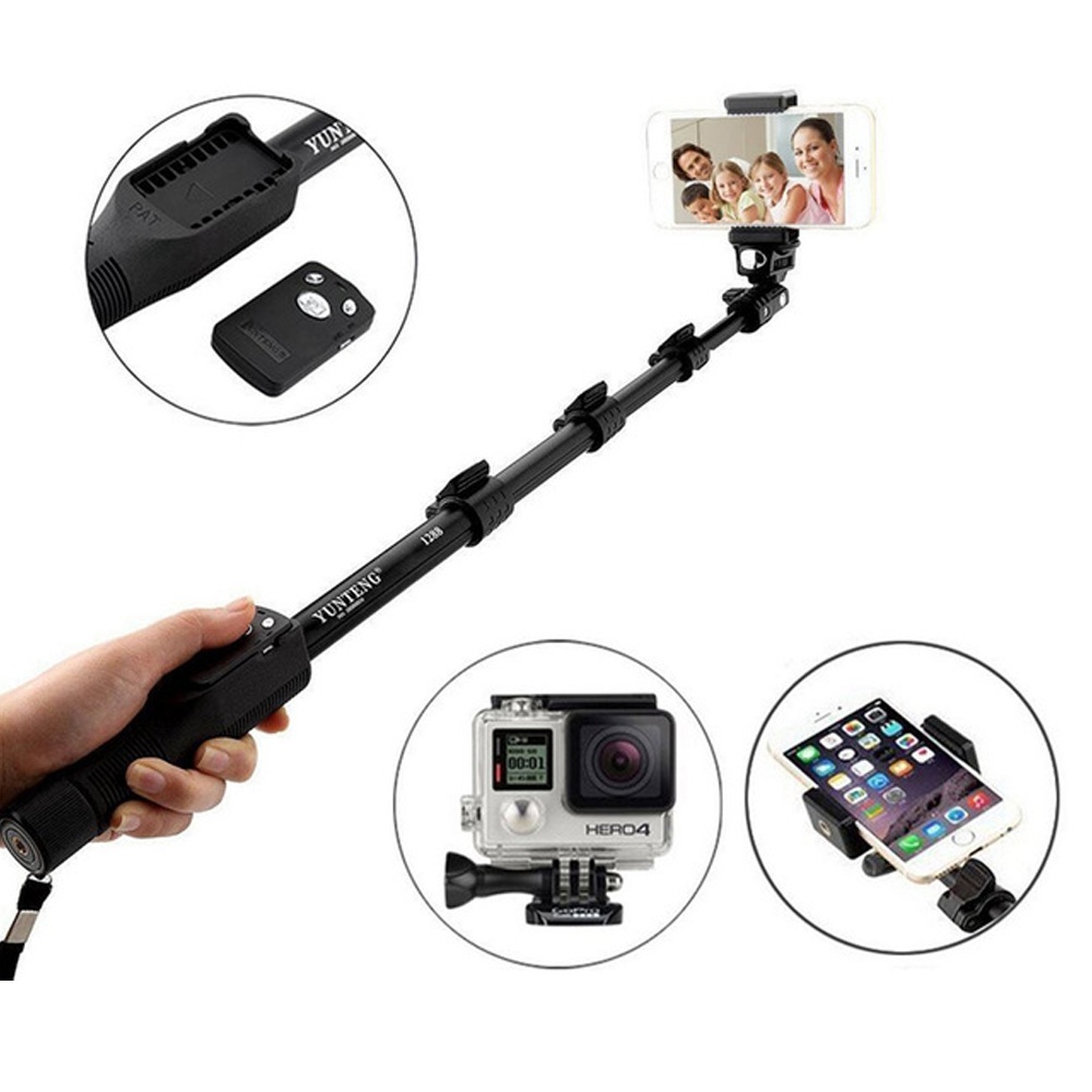 Professional Selfie Sticks Handheld Gimbal Monopod Unipod For Mobile Phone black