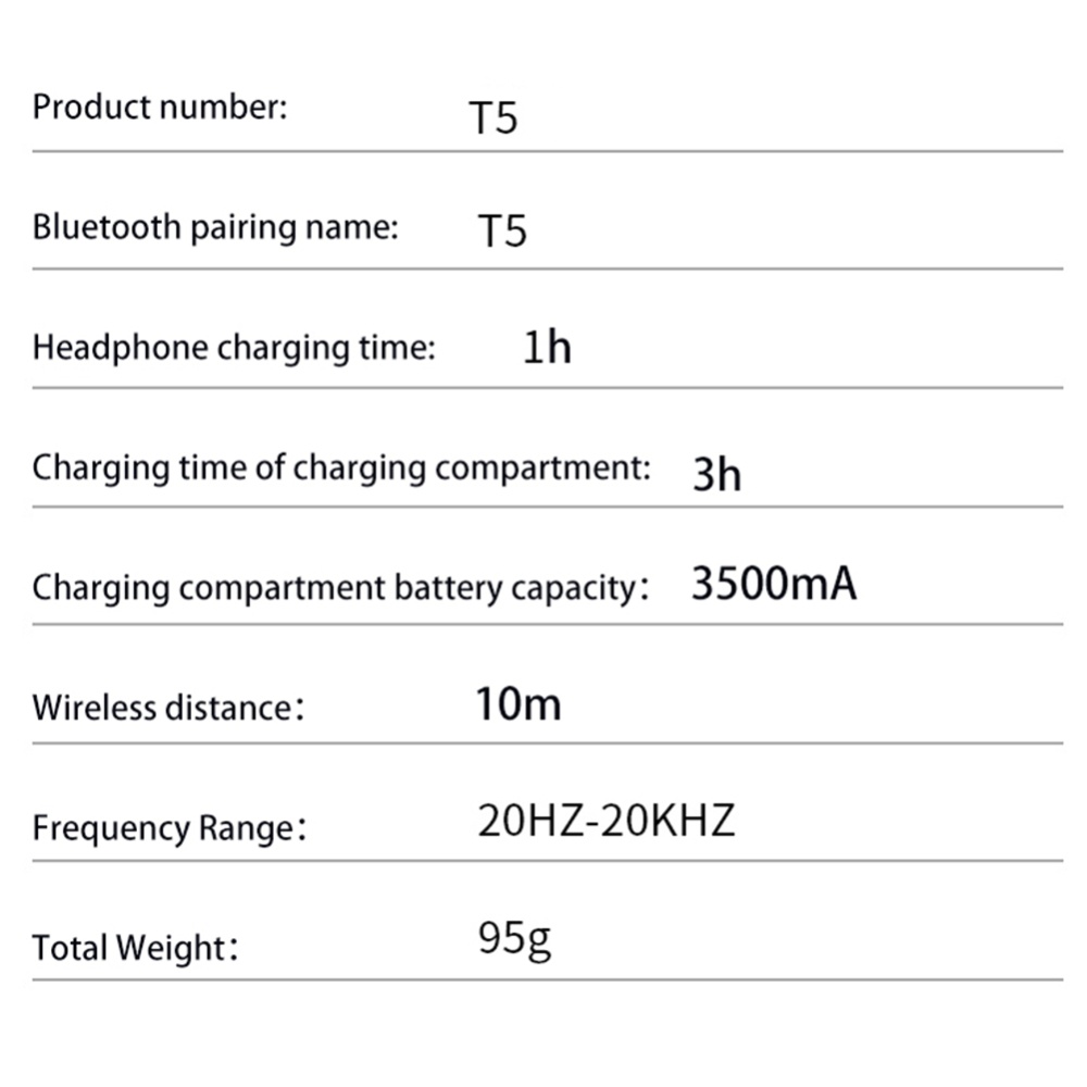 Wireless Bluetooth-compatible V5.0 Headphones 3500mah Battery Noise Reduction Tws In-ear Stereo Sports Running Mobile Phone Headset 315 stan - Image 2