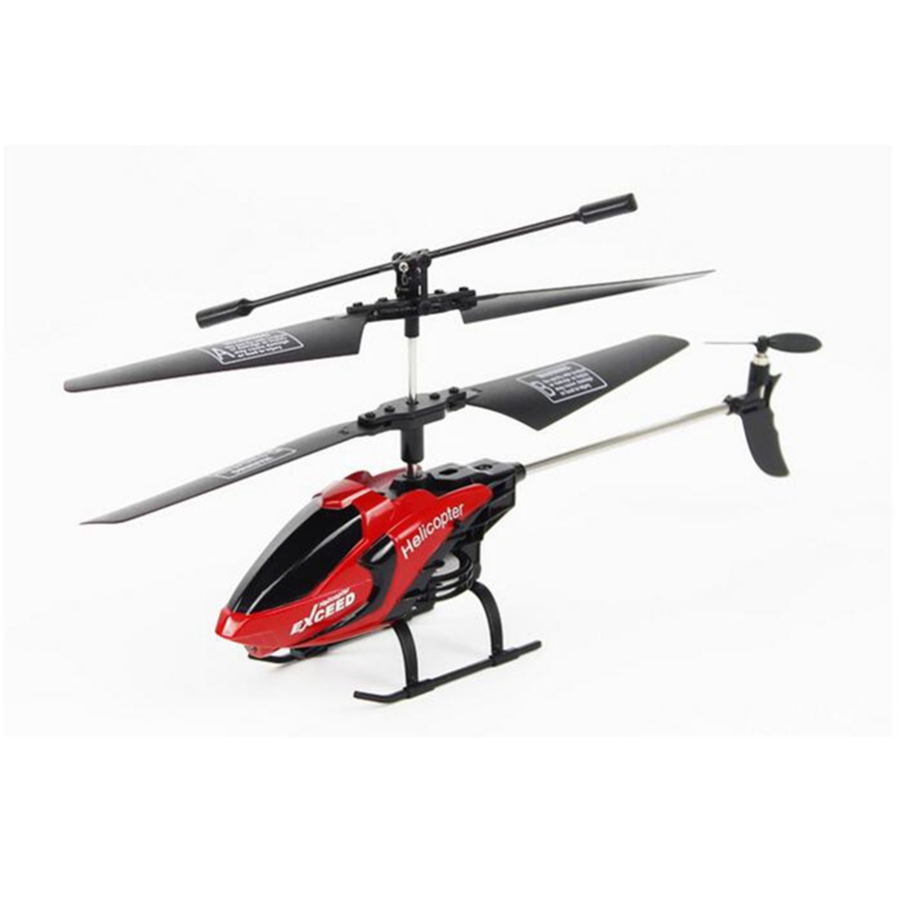 3.5 Channel Remote Control Helicopter with Gyro and Light Anti-shock RC Toy for Children Red - Image 2