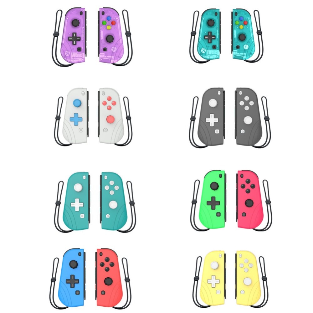 Switch Joy Con Wireless Gaming NS (L/R) Controllers Bluetooth Gamepad Transparent green - Image 2