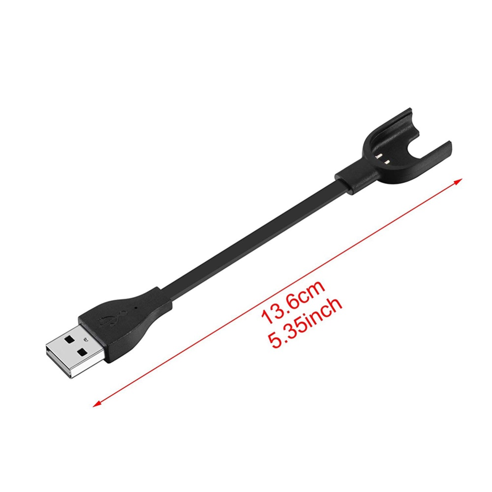 USB Charger Cable for XIAOMI MI Band 3 Accessories Sports Wristband black