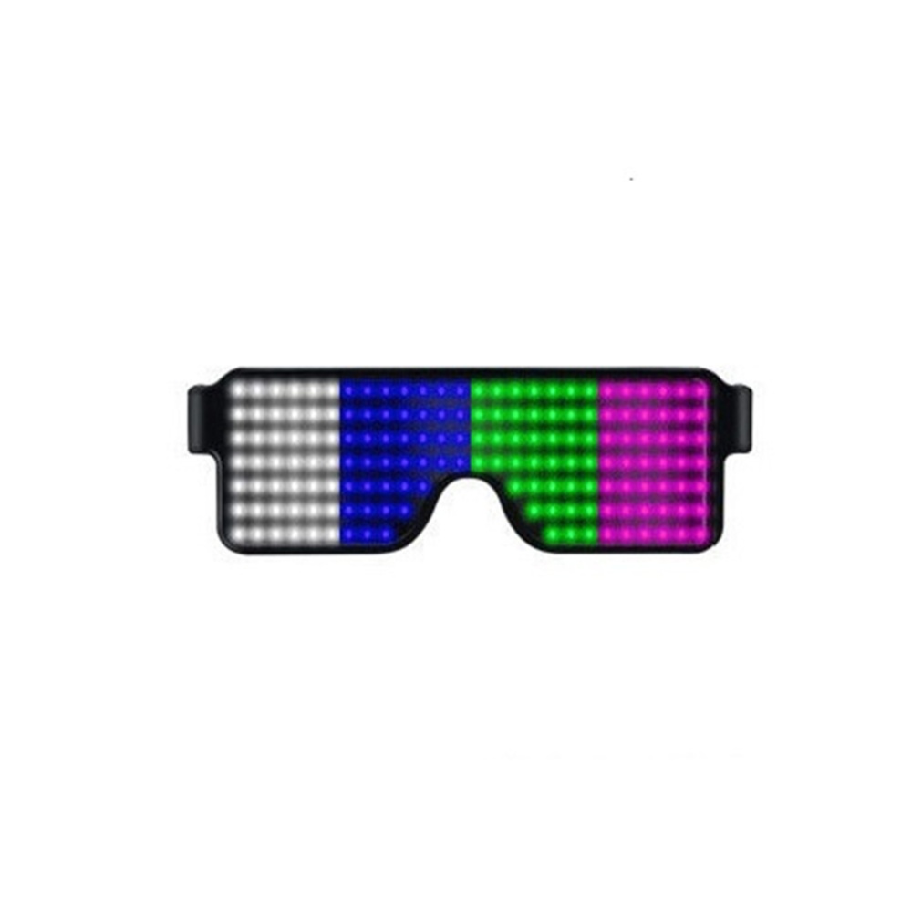 Led Luminous Glasses 8 Kinds Dynamic Patterns Usb Charging 3 Flashing Modes Bar Disco Christmas Party Light-up Decorative Four colors