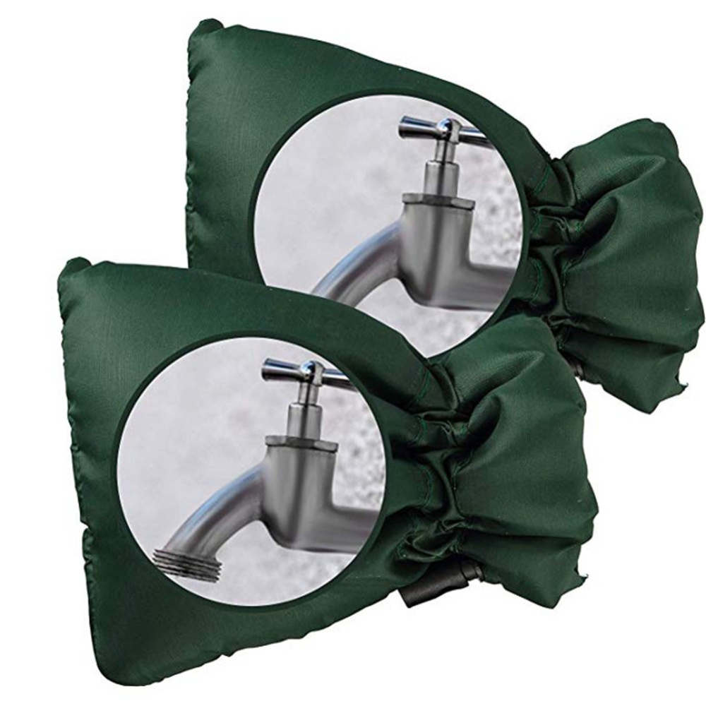 6.7 X 8.26 Inches Outdoor Faucet Covers Insulated Protector For Winter Cold Weather Army Green - Image 3