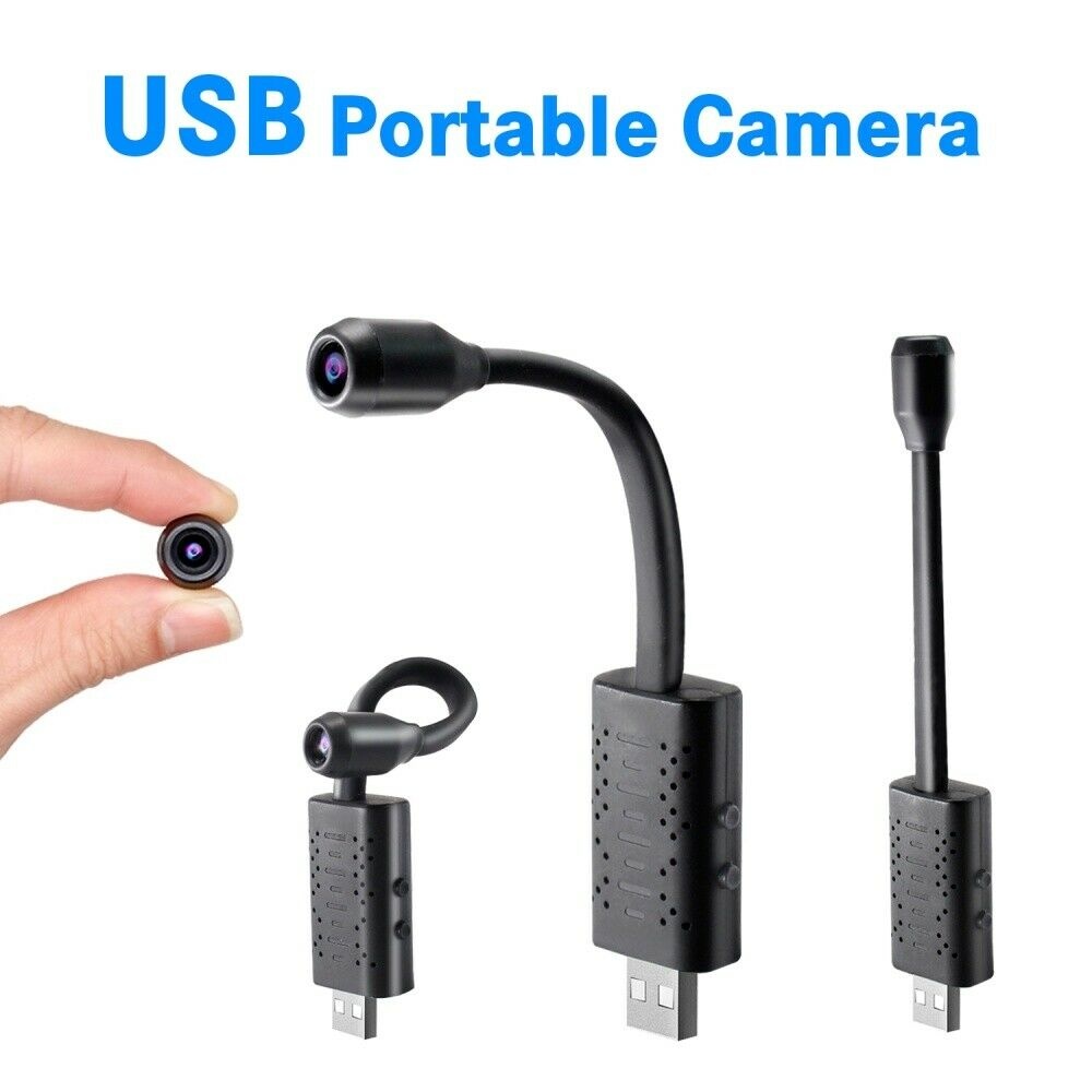 Portable Wide-angle USB Camera High Definition WIFI Remote Network Monitoring black - Image 2