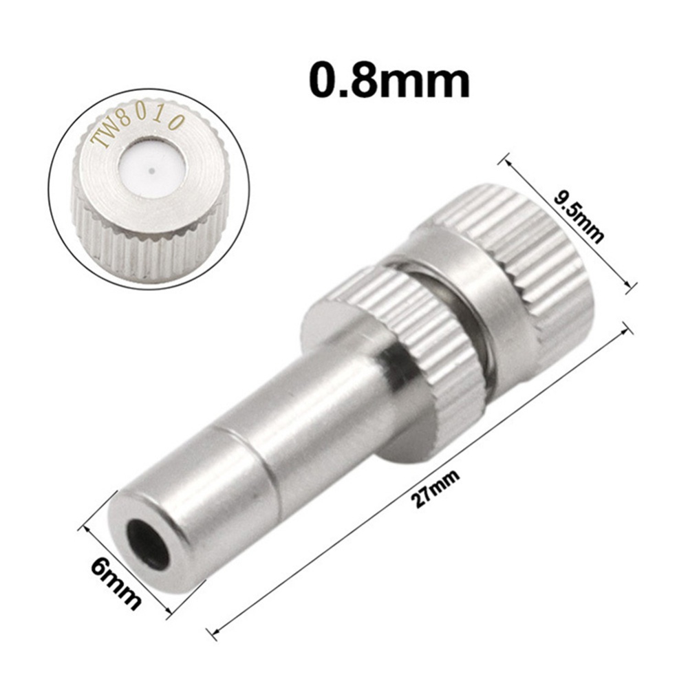 6mm Connectors Low Pressure Fogging Nozzle Water Spray Humidification Dust Removal Cooling 0.2mm - Image 2