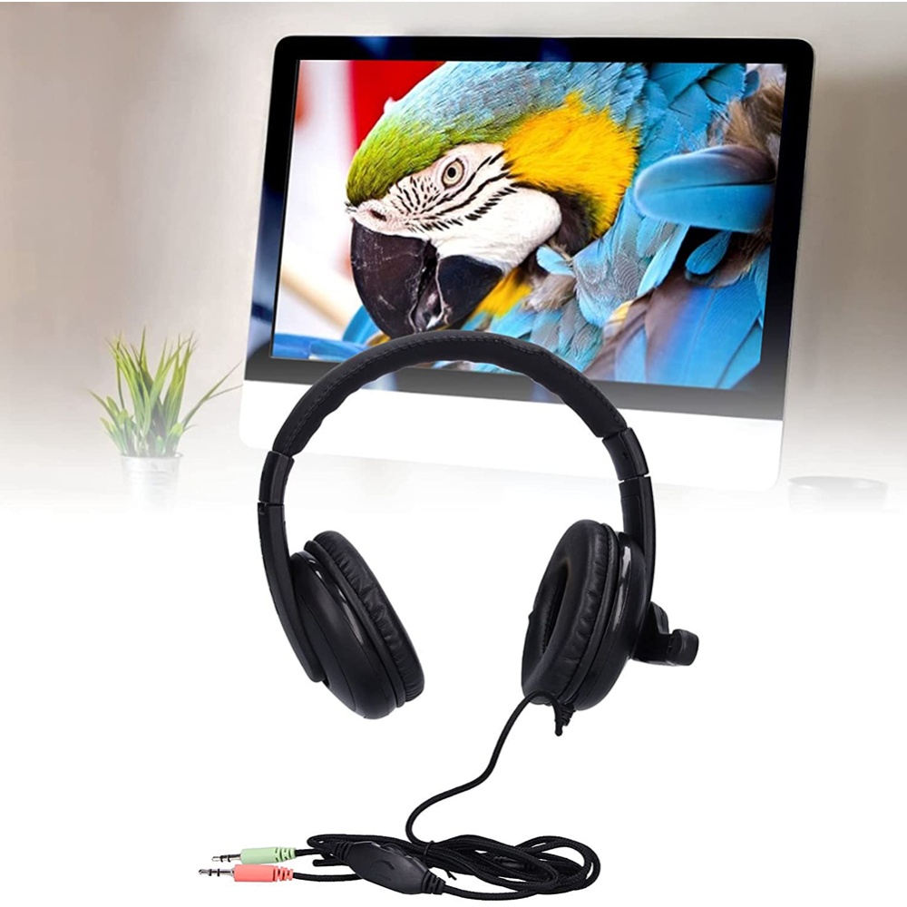 X7 Music Game Headset With Microphone Telescopic Adjustment For Computers 3.5mm Jack Plug And Play Noise Reduction Earphone black - Image 3