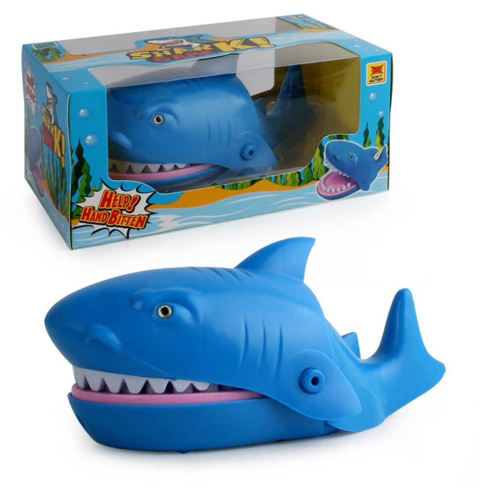 Joke Electric Biting Shark Bite Finger Selachimorpha Bar Game Kids Children Funny Gags Educational Toy Gift Catapult Pirate Barrel - Image 2