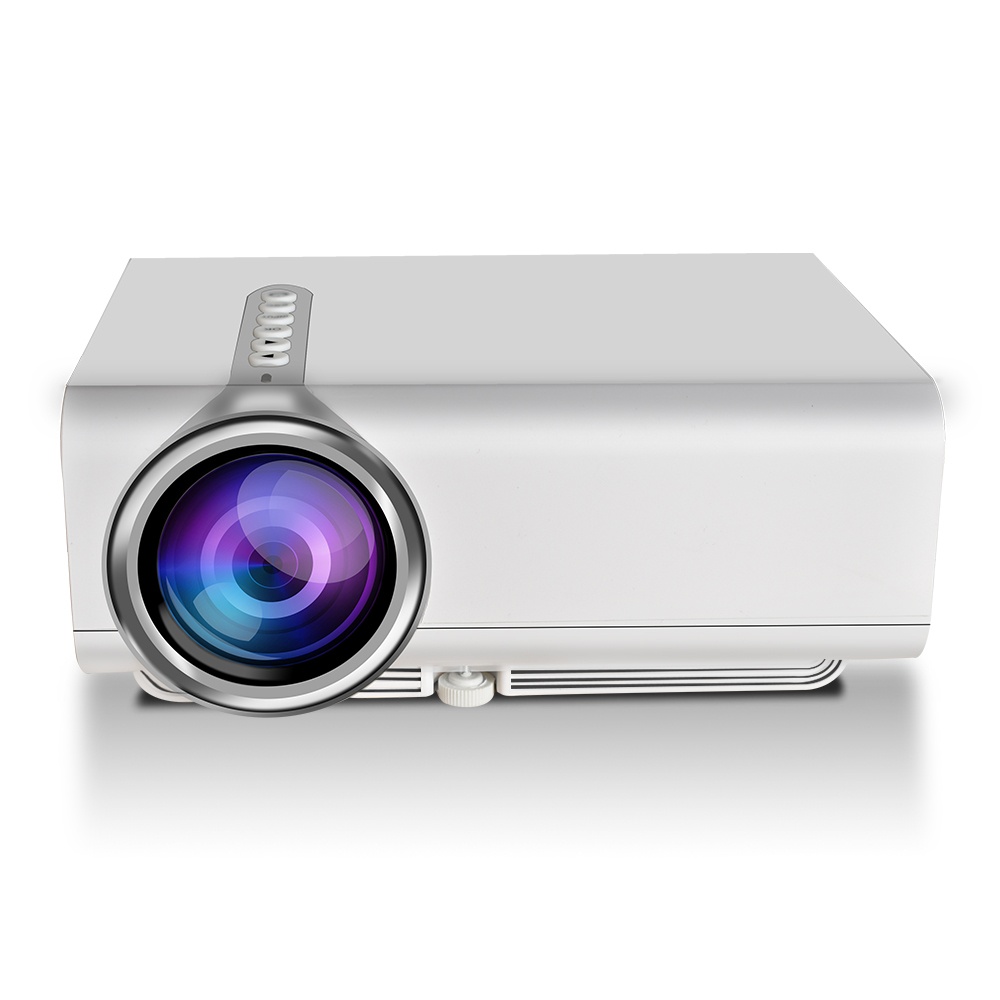 YG520 Snyc Display Smartphone Projector Mini LCD LED 1080P HDMI USB AV SD Home Theater white_EU Plug - Image 4