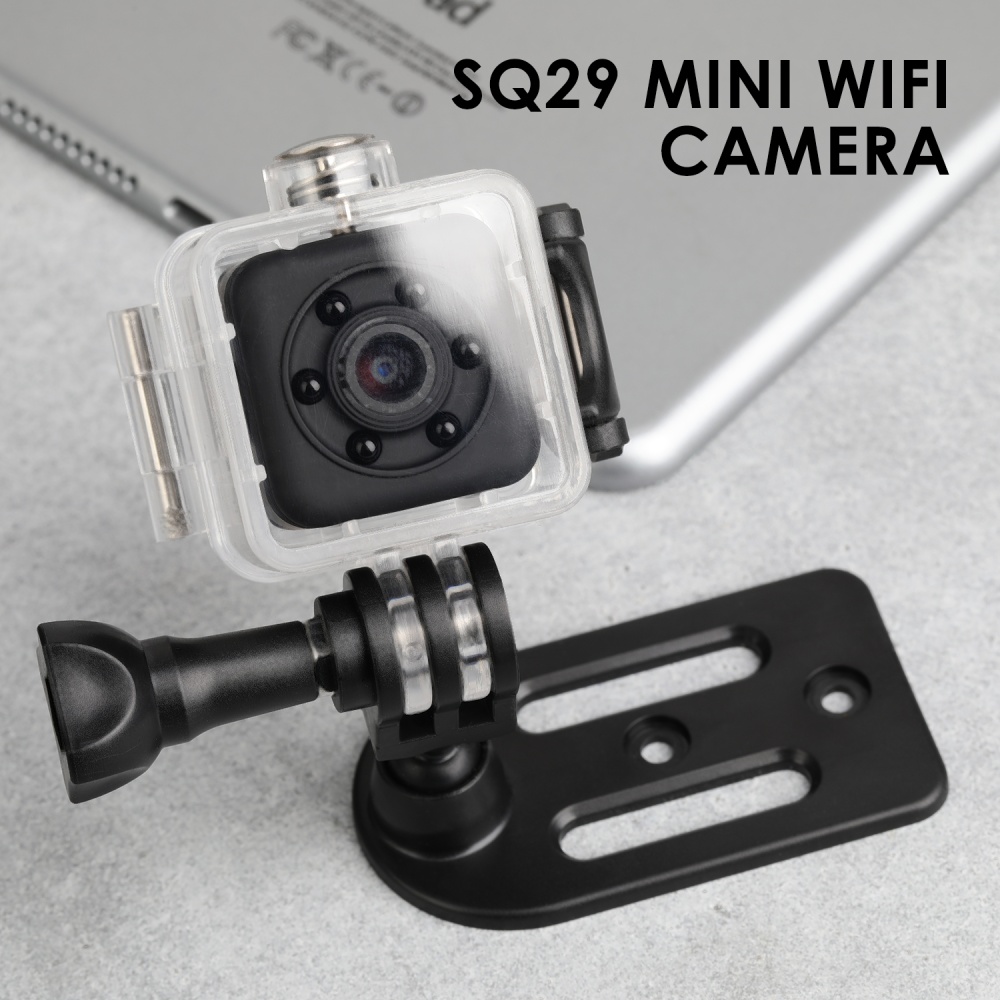 SQ29 Mini Camera Waterproof Shell Back Clip 360Dgree Clamp Base Waterpoof Data Line User Manual black - Image 2