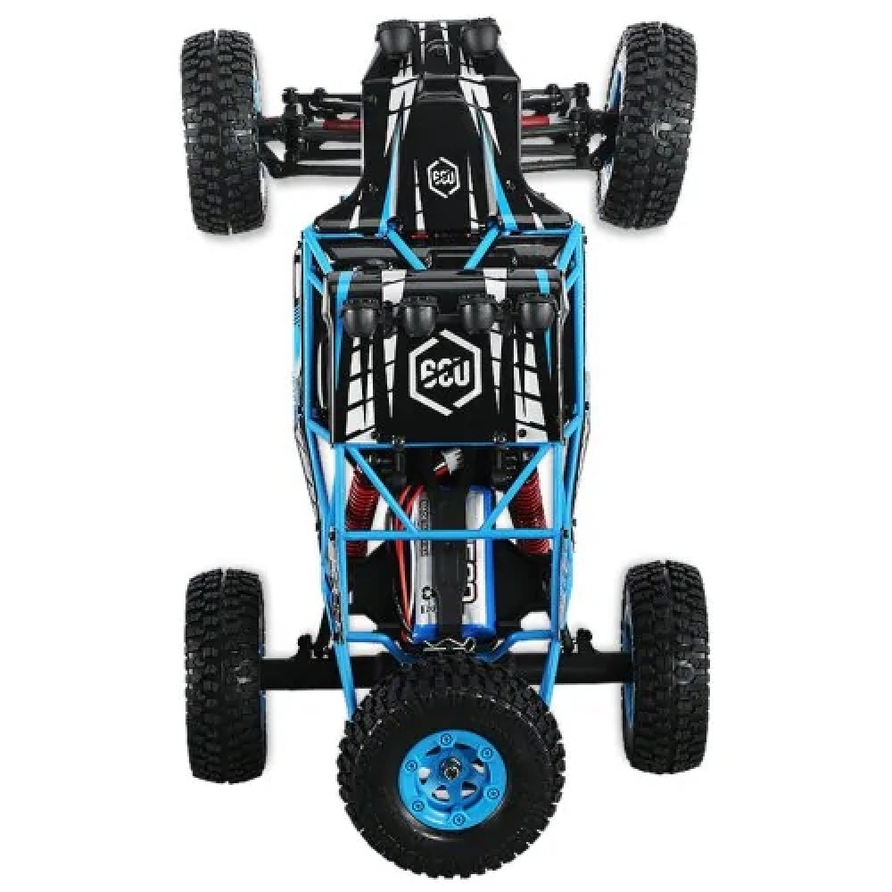 JJRC Q39 Kids 1:12 Four-wheel Drive 2.4G High Speed Crawler Car Remote Control Puzzle Toy Blue - Image 2