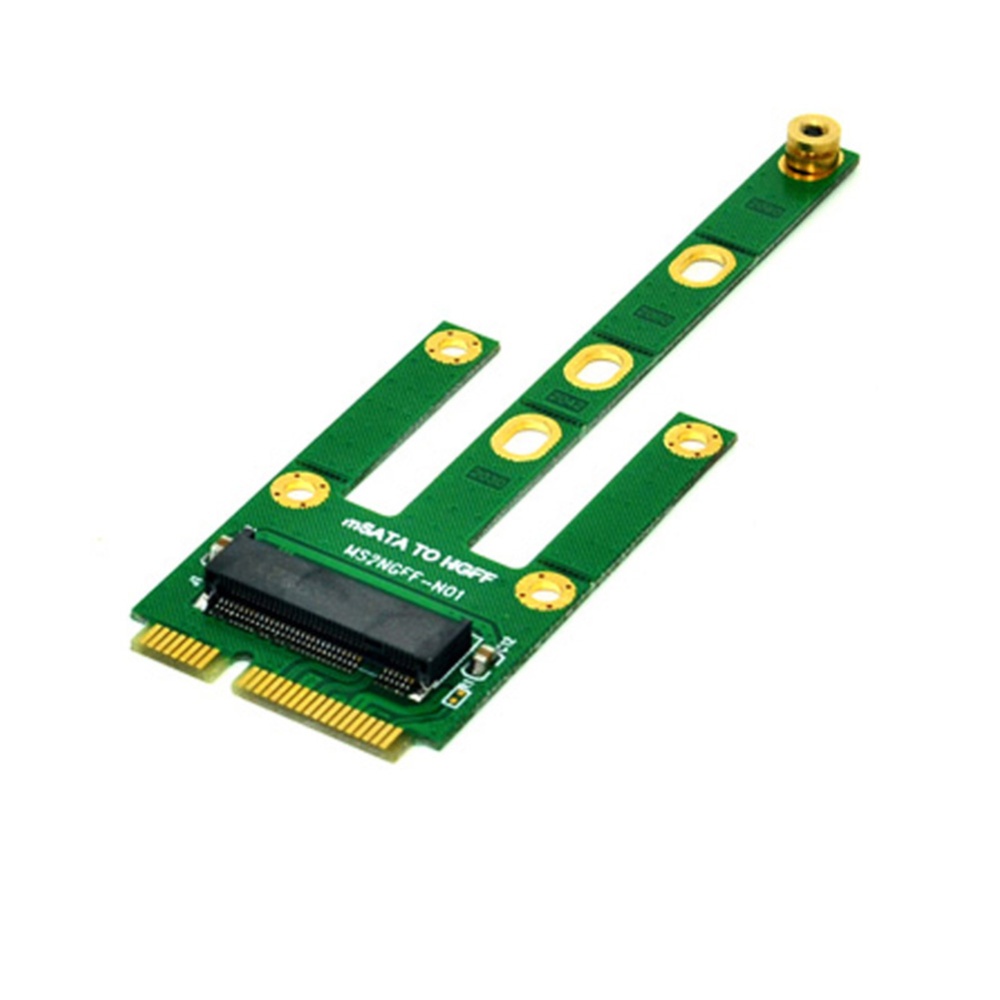 MSATA to M2 NGFF Adapter Converter Card 6.0 Gb / s SATA Bus SSD B Key for mSATA Male Elevator 2230-2280 green - Image 4