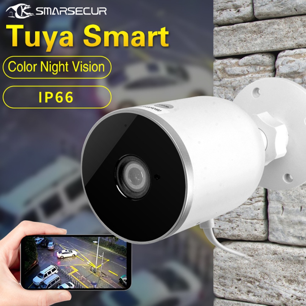 Smart WiFi IP Camera Outdoor Waterproof Wireless 1080P Two Way Audio Tuya Life Motion Sensor U.S. Plug - Image 3