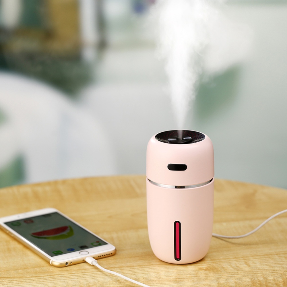 Usb Air Humidifier Office Large Capacity Purifier Mini Car Pink