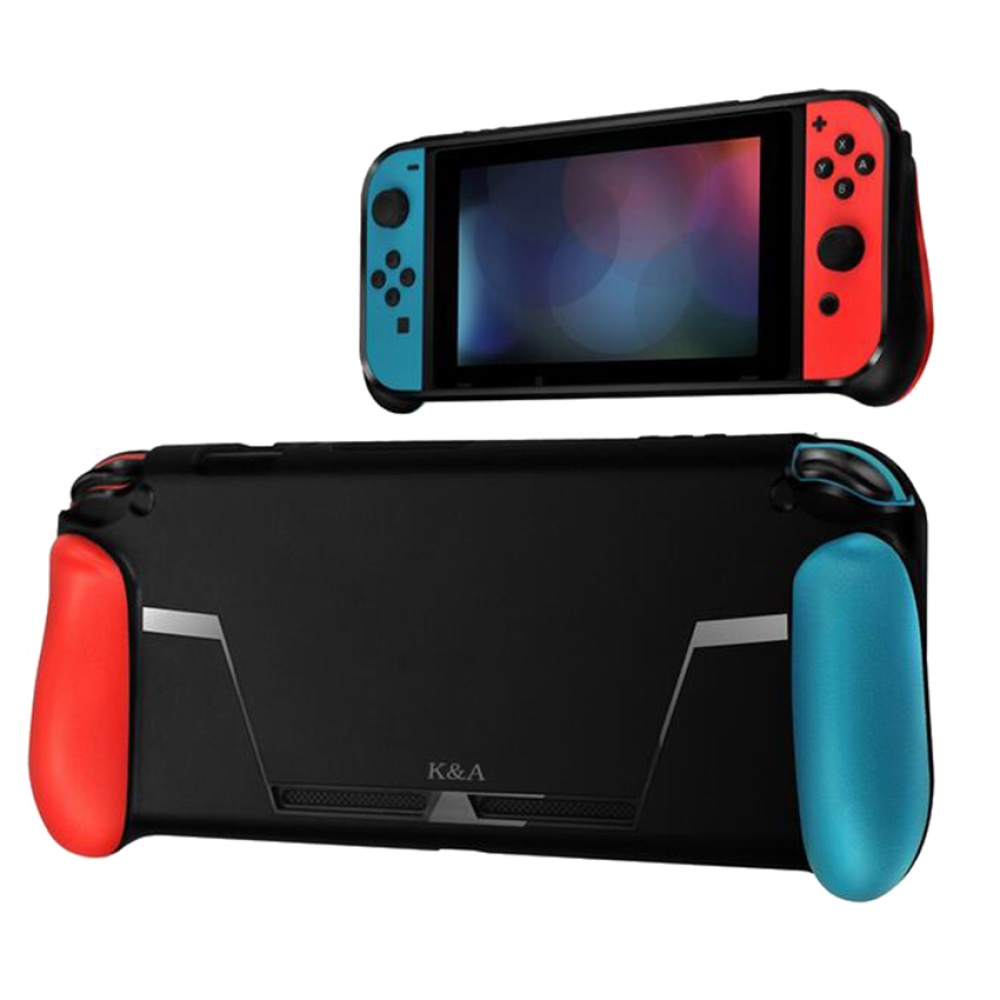 For Nintend Switch Console TPU Shock-Absorption Protective Grips Cover Case Red blue - Image 3