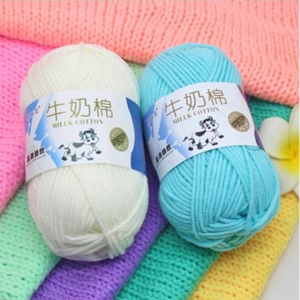 Hand Knitting Cotton Wool Doll Thread for Scarves Gloves Clothes white - Image 2