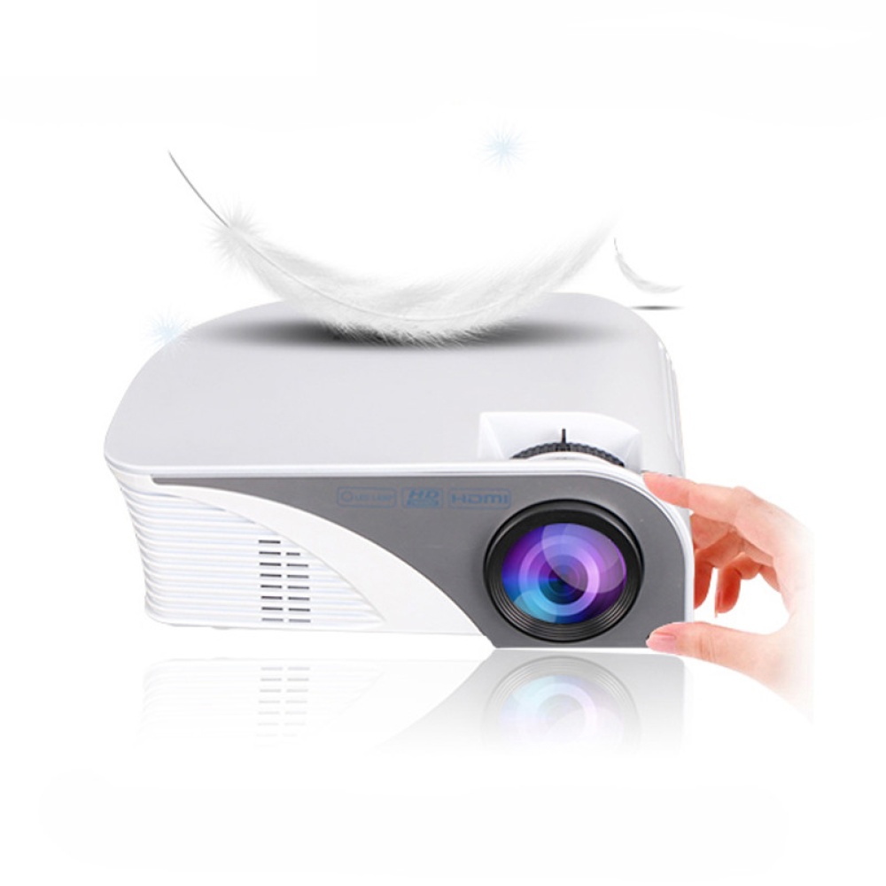 G8005B Mini Projector LED Beamer Home Cinema Theater Projectors for Use Eaducation LCD TFT display System white_European regulations