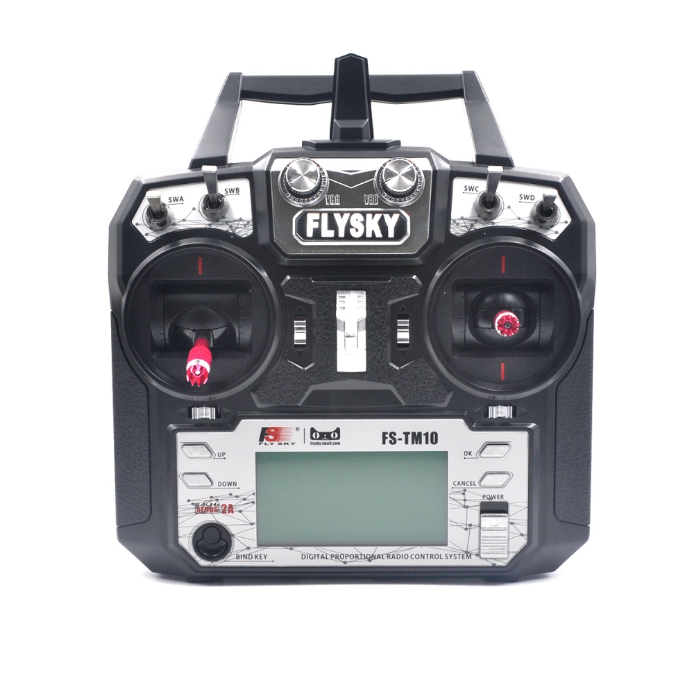 Flysky FS-TM10 2.4G 10CH AFHDS RC Transmitter Black with FS IA10B /IA6B Receiver TM10+IA10B - Image 2