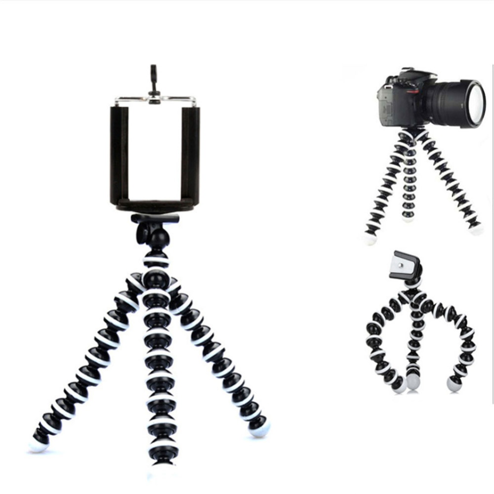 Portable Flexible Tripod Joints Movable Connector Folding Octopus Stand Compatible For Gopro Camera Bracket + mobile phone clip - Image 3