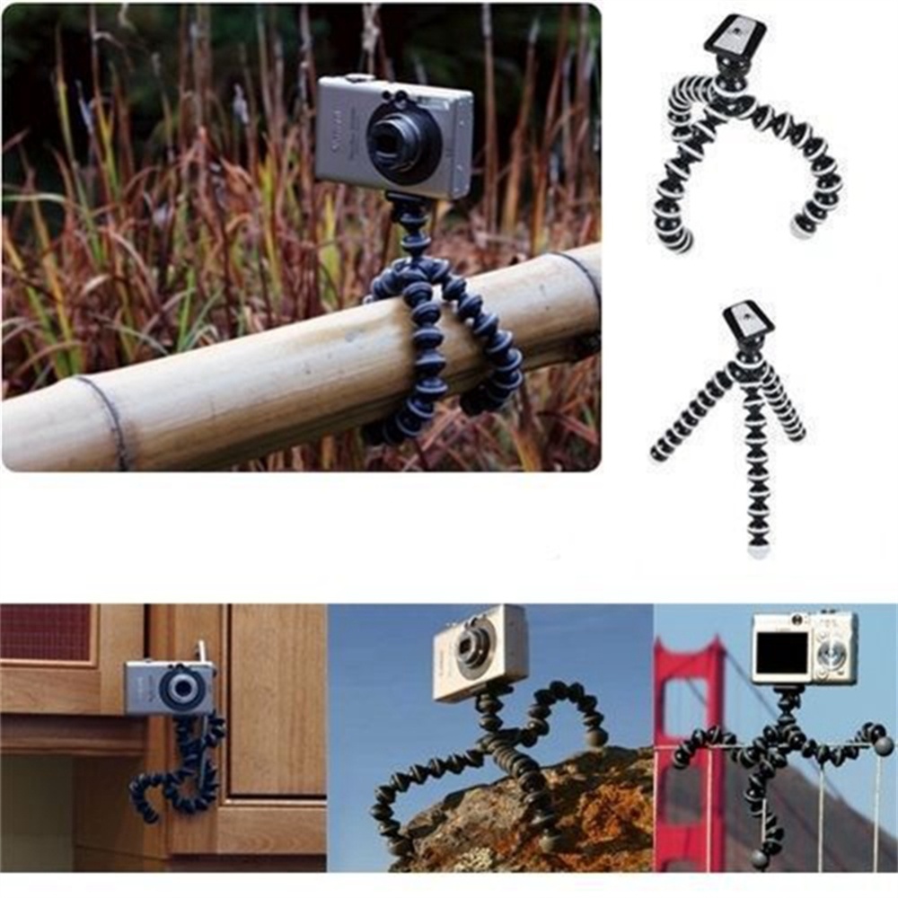 Portable Flexible Tripod Joints Movable Connector Folding Octopus Stand Compatible For Gopro Camera Bracket + mobile phone clip - Image 2