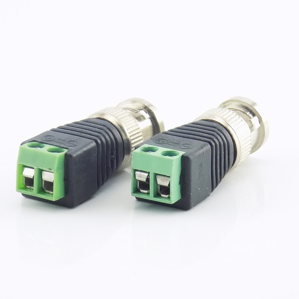 BNC Male Connector Plug DC Adapter Balun for CCTV Camera Security System 5PCS - Image 3