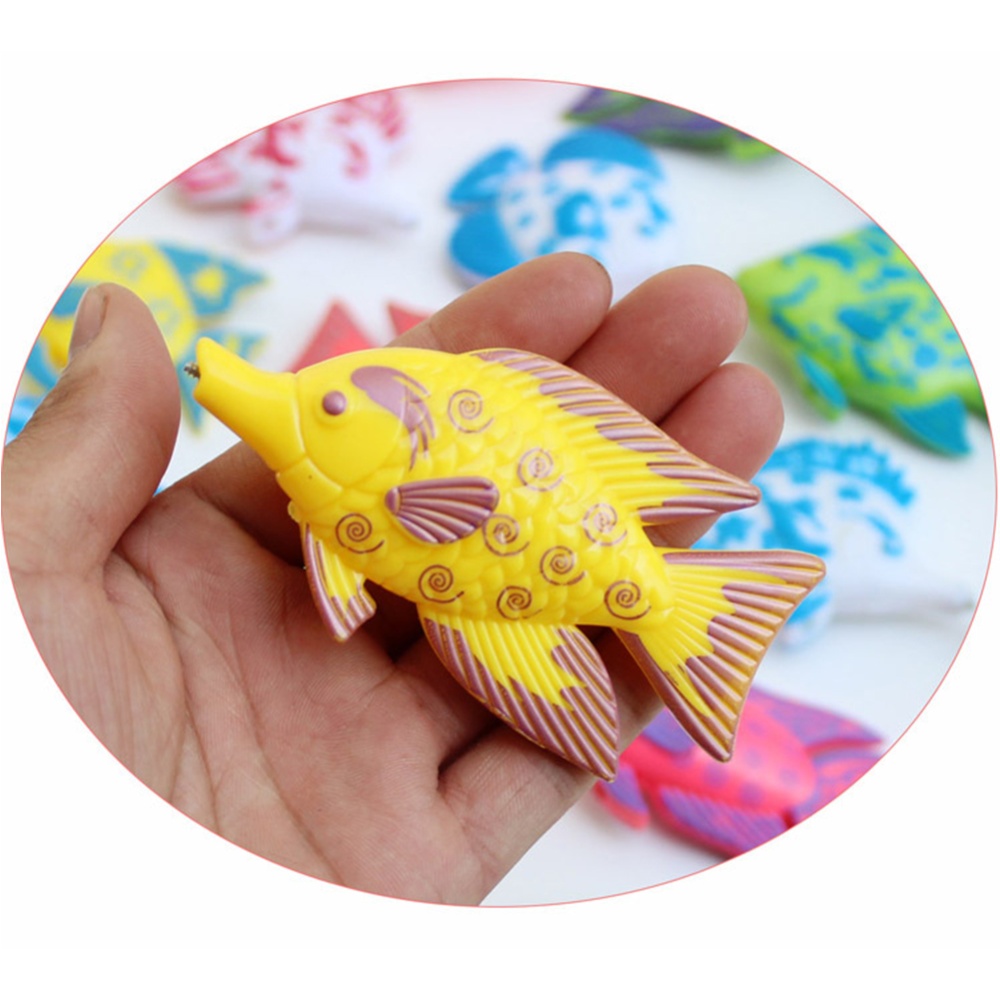 Magnetic Fishing Toy Set Fun Time Game With 1 Rod and 6 Cute Fishes for Children Random Color - Image 2