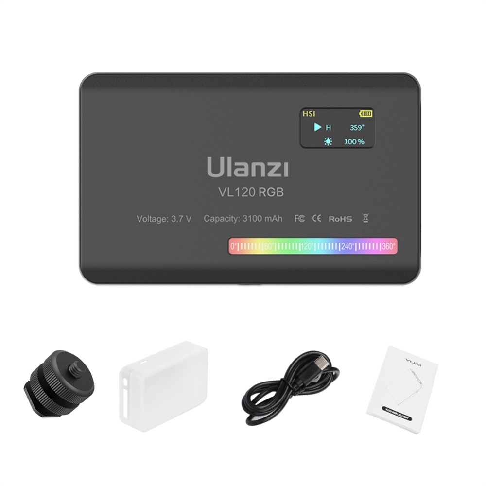 Ulanzi Vl120 RGB Mini Pocket Led Portable Full-color Handheld Lamp