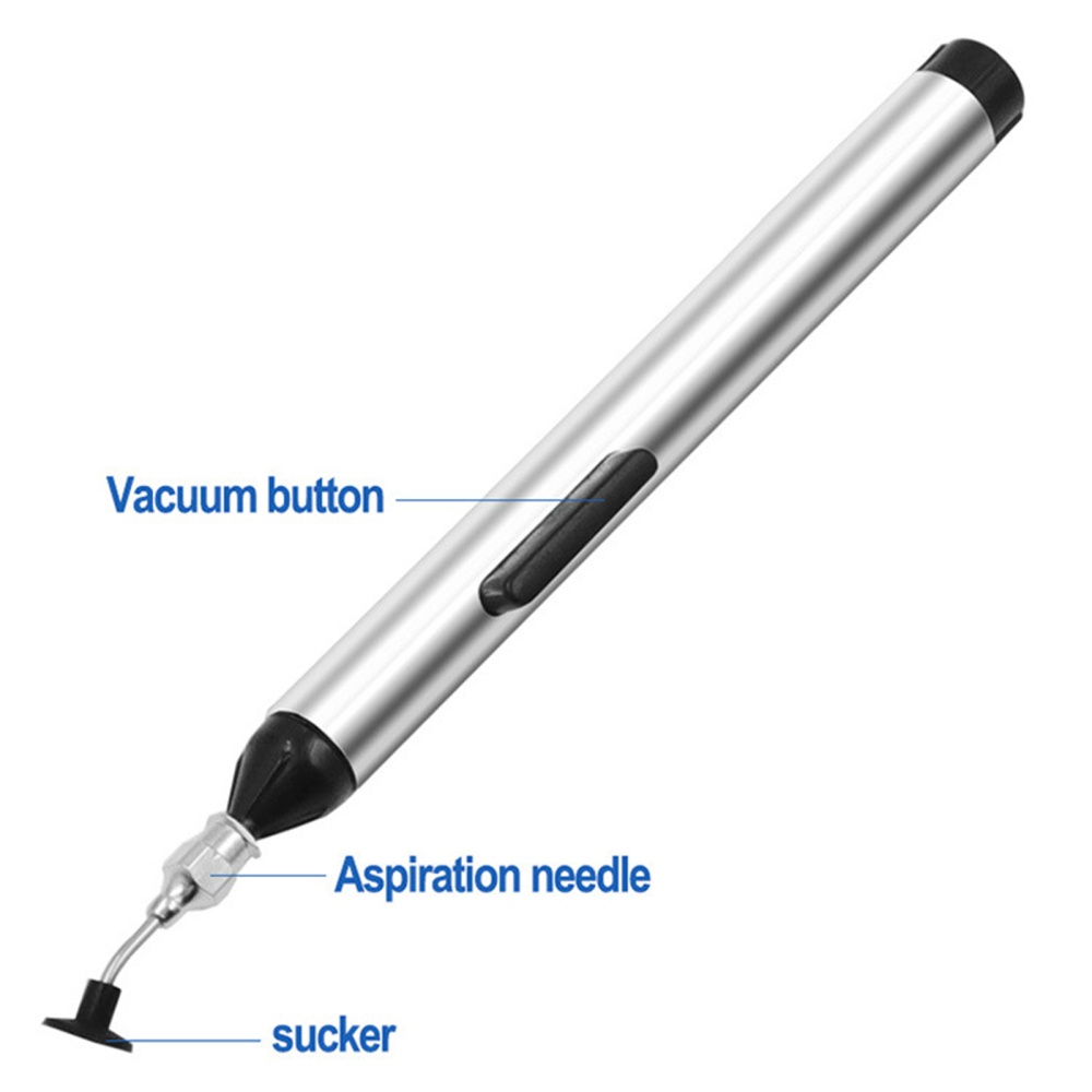 Vacuum Suction Pen Kit with 3 Cups Aluminum Alloy Pick Up Tool for SMD Patch/IC/BGA - Image 2